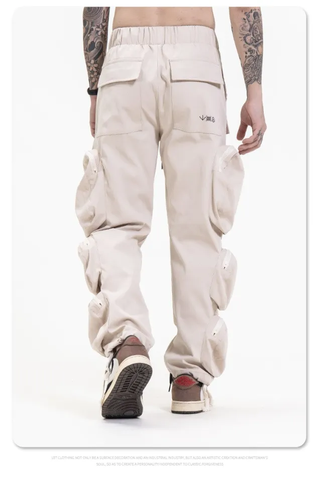 ss Cactus Jack Whoisjacov Pocket Cargo Pants Men Women Joggers Drawstring T  Scott Sweatpants Trousers | Daraz.com.bd