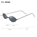 OQ BOGA 12 Styles Retro Women Small Oval Frame Anti UV Sunglasses Female Multicolor Ultralight Metal Full Rim Sun Glasses UV400. 