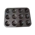 Mould Tray Cake mold 12 Cups Carbon steel. 