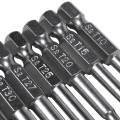 7Pcs Set Star Bit Screwdriver Drill Bits Screw Driver Magnetic 1/4Inch Hex Shank Hand Tools Five-Pointed Star Bore Hole. 
