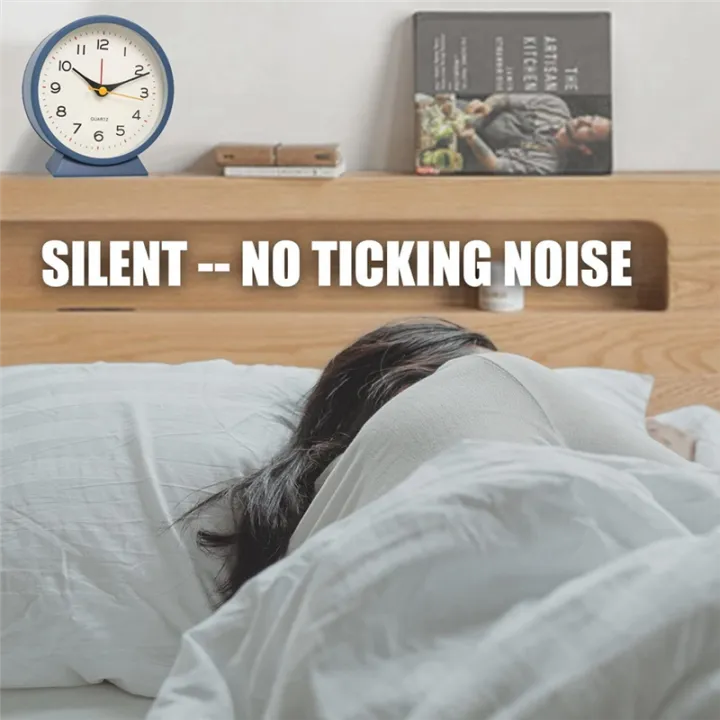 4.5%20Inch%20Battery%20Operated%20Antique%20Retro%20Analog%20Alarm%20Clock,%20Small%20Silent%20Bedside%20Desk%20Metal%20Clock%20with%20Light(Blue)%20-%20Image%202