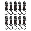 5/10pcs/set Outdoor Camping Moveable Storage Hook Detachable Hanging Hook S-Shaped Hook Pot Pan Hanger Rack Tool Nylon Hook.