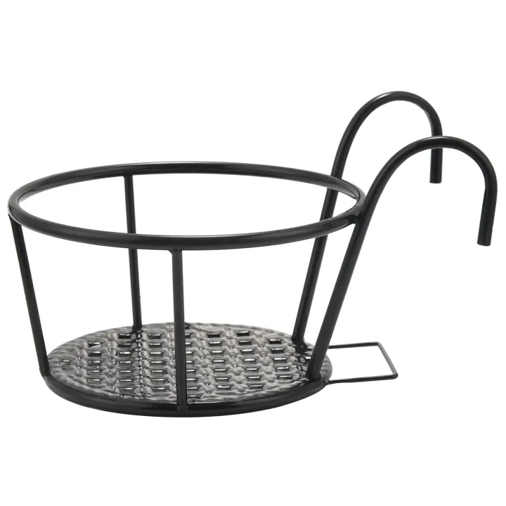 NXFDSIOZ%202X%20Metal%20Flower%20Holder%20Shelf%20Stand%20Hanging%20Pots%20Basket%20Plant%20Garden%20Wall%20Storage%20-%20Image%207