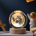 Solar System Globe Galaxy Crystal Ball 3D Laser Engraved Astronomy Planet Ball Fantasy Style Home Decor Universe Model Gift. 