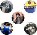 12 Piece Adjustable Pipe Hose Clamps - Size 4 Inch (Adjustable - 3.5 Inch to 4.5 Inch).