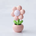 Mini flower cute bedroom creative bedside ornament cream glue DIY night light graduation gift desk lamp. 