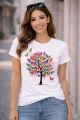 Fashion Tops Ladies Short Sleeve Casual Girl's Print Cotton&Polyester new T-Shirt For women. 