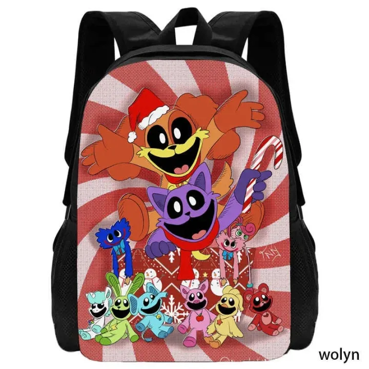 Smiling%20Critters%20School%20Bag%20For%20Boy%20Girls%20Large%20Capacity%20Cartoon%20Backpack%20with%20Smile%20Critters%20,Kid%20Bags%20Durable%20and%20Softback%20-%20Image%207