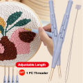 Scenery Moon Punch Needle Embroidery Starter Kits DIY Craft Set Rug Hooking Punch Needle Tool With Threader Fabric Wool Yarn Vnce Lncei.