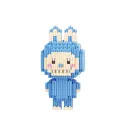 PinShang Building Block For Kids Labubu Keychain Building Block Keychains For Backpack Purse Pocket Book Luggage Birthday Gifts. 