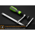1 PCS Guide Rail Woodworking Fixture 200mm with Screw Operating Arm, Suitable for Woodworking Rail Saw Guide Rail.