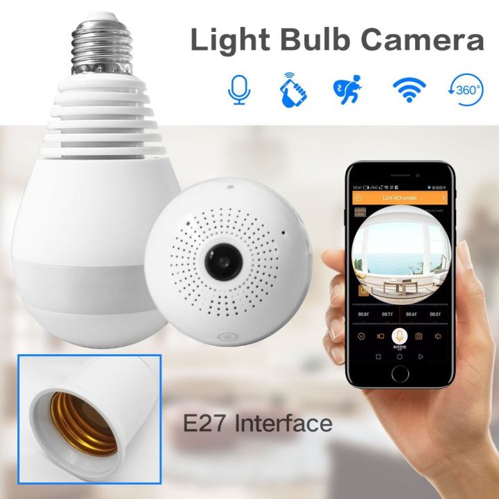 V380 Pro WIfI IP Camera Fish Eye 360 Degree Panoramic Home Office Security CCTV Cameras