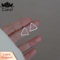 Carat Women Ear Studs Geometric Heart Double Pentagram Butterfly Triangle Girls Stud Earrings. 