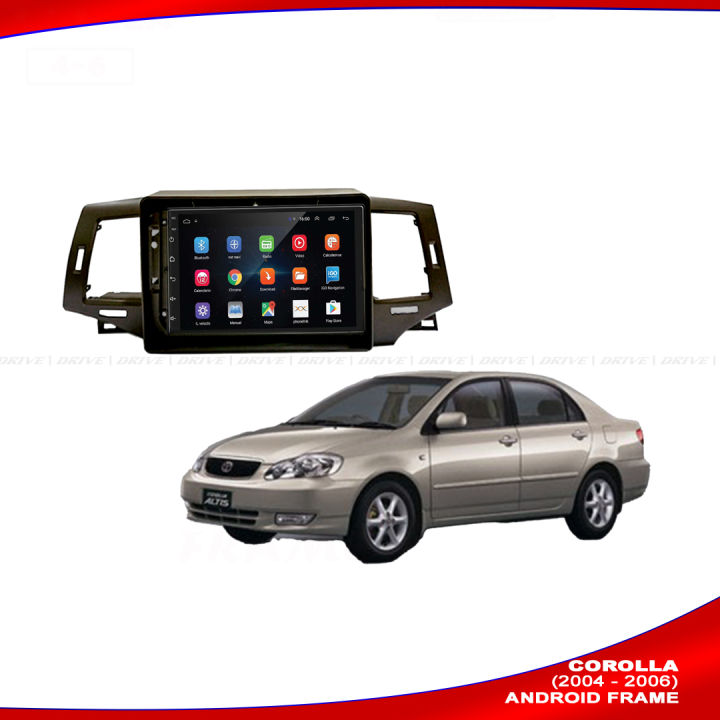 COROLLA 2004-2006 Car Android player frame, Car Stereo Player CD Trim ...