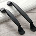 American Style Matte Black Wardrobe Door Pulls Kitchen Cabinet Handles Furniture Hardware Cupboard Knobs Drawer Pulls. 