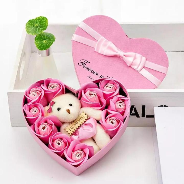 Rose teddy beer rose artificial flower decoration