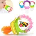 Baby Food Feeder and Slicer with Silicone Filter Mesh - BPA-free, gourd-shaped design, perfect for teething fresh food.