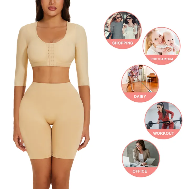 Upper%20Arm%20Shaper%20Sleeve%20Compression%20Top%20Women%20Push%20Up%20Breast%20Post%20Surgery%20Front%20Closure%20Bra%20Shapewear%20Back%20Support%20Cropped%20Tops%20-%20Image%202