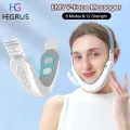 HEGRUS Face Lifting Device V Shape Massager EMS Face Slimming Massager Micro Current Face Shaper Face Fat Burner Slimming Cheek Belt Anti-Wrinkle Bandage Anti Aging Beauty Tools. 