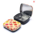 Portable Mini Metal Hinged Tin Box With Lid Rectangular Small Storage Container NOVO. 