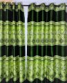 Curtain Porda Synthetic Curtains Indian Porda Window Protector 45*80 Inch Standard Size Green Art Flower 4 Kuchi Curtain - Porda.