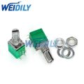 5PCS 8pin RV097NS Dual Potentiometer B50K B503 With Switch Audio Power Amplifier Sealing Potentiometer.