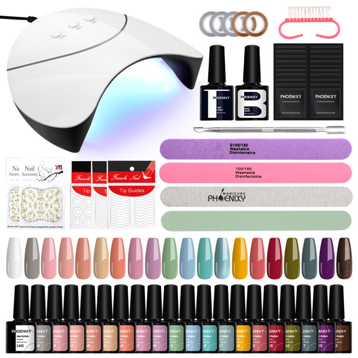 Manicure%20Tool%20Kit%2036W%20UV%20LED%20Lamp%20Dryer%20with%2020pcs%20Gel%20Nail%20Polish%20Kit%20Soak%20Off%20Varnish%20Electric%20Nail%20Drill%20Machine%20Nail%20Art%20Set%20AmourA%20-%20Image%207