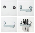 Suction Cup Wall Hook, Bath Towel Hook, Knife Rack, Kitchen Storage Rack, Shelf, Bathroom Organiser, Wall Mounted Clothes Rail Rack for Kitchen Helper, Gadget, Bathroom Holder, Tool, Blue. 