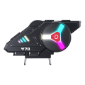 Y70 Motorcycle Bluetooth Helmet Headset RGB Colorful Lights Earphone. 