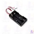 2 Tank Battery Holder AA 2 Tank Rechargeable Battery Holder 14500 Two Slot Plastic Storage Box Case With Leads Cable Wire. 