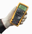 Fluke 179 TRMS Digital Multimeter with temperature readings.