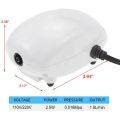 Aquarium Air Pump Fish Tank Oxygen Pump Single Outlet Air Bubbler Oxygen Increasing Pump 2.5W EU/US Plug. 