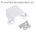 20mm N20 Micro Motor Mount Set 3PI miniQ N20 Plastic Micro Motor Mount Set Adapters DC Gear Motor Mounting Plastic Bracket Toy Car Vehicle . 