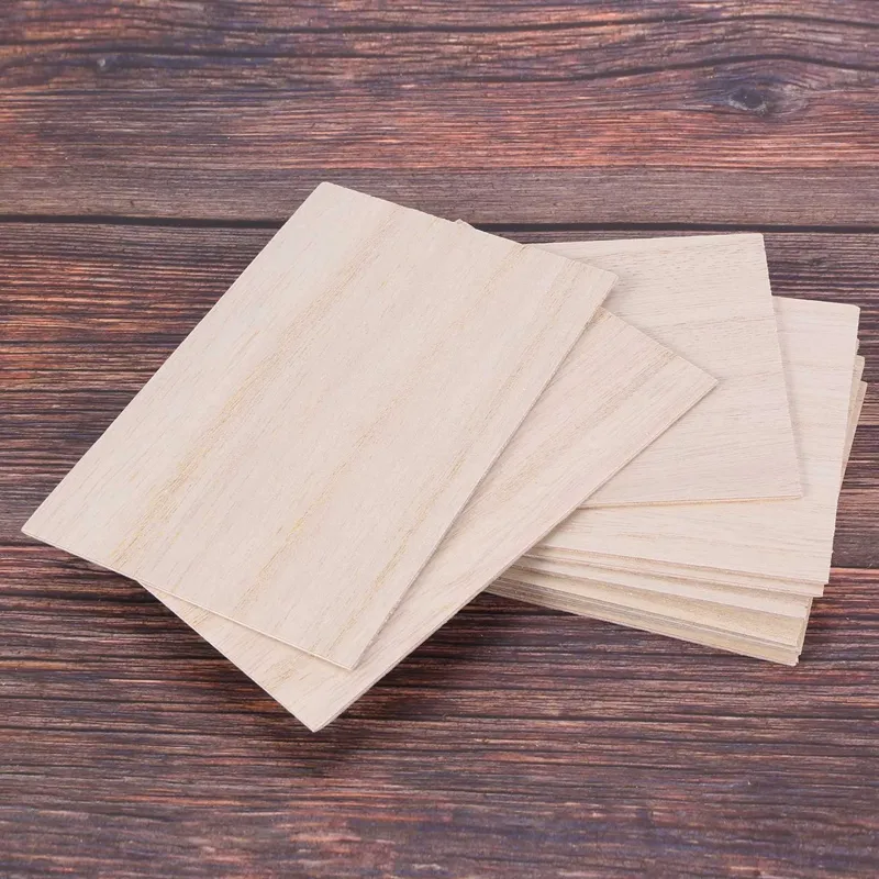20x Balsa Wood Sheets – 100x100x1mm, For Model House, Ship, Aircraft DIY Projects