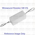 5Pcs 5Watt 0.22 Ohm WIREWOUND 5W 0.22 Ohm Ceramic Cement Power Wirewound Resistor 0.22 Ohm 5Watt Wire Wound 2Pin Leads Fixed Cement Resistor 5% Tolerance 2Pin Leads.