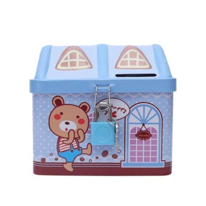 Metal%20House%20Shape%20Piggy%20Bank%20Coin%20Safe%20Storage%20Box%20with%20Lock%20-%20Image%202