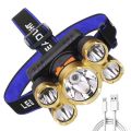 LED Headlamp Flashlight Rechargeable Headlight Waterproof Head Lamp Outdoor Camping Running Fishing Tools Accessories. 