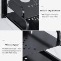 Wireless Router Storage Box, Black TV Set Top Box Rack Router Storage Rack Wall Tray Free Punch Wall Mount Router Efficient Holder Home Decoration. 
