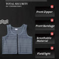 Front Bandage Chest Binder Front Zipper Breast Binder Tomboy Super Flat Breathable FTM Vest Trans Binder. 