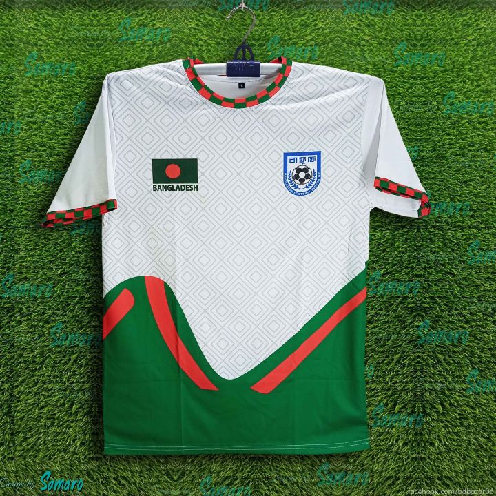 B-d Short Sleeve Football Jersey For Men - T Shirt For Men - Banglades Fan Jersey 2026-27