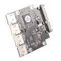 4 Way Micro-SD TF Card to SATA Serial Adapter SSD Industrial Embedded Mobile Storage Module. 