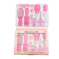 Exclusive Baby Care Kit, 8 Pcs Convenient Healthcare Grooming Set Essential Daily Care Tool Nail Clipper Manicure Safety Scissors Nose Cleaner Hair Brush Comb Personal Care Kit for Toddler Infant. 