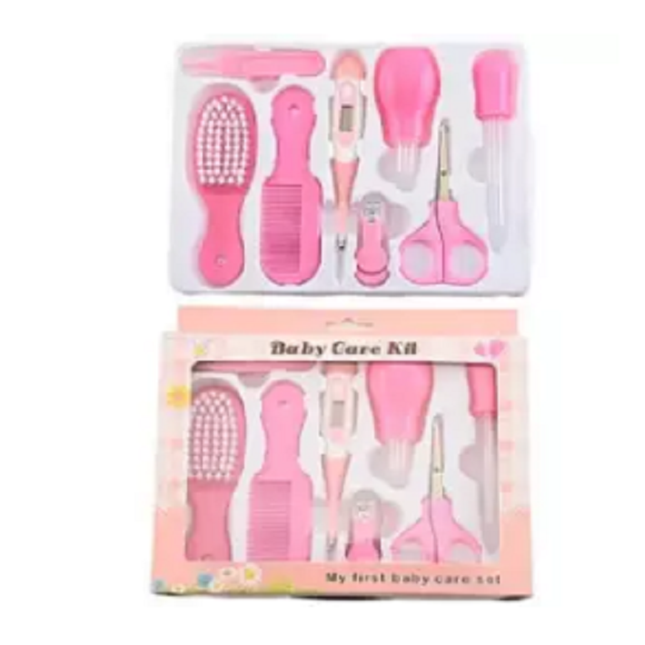 Exclusive%20Baby%20Care%20Kit,%208%20Pcs%20Convenient%20Healthcare%20Grooming%20Set%20Essential%20Daily%20Care%20Tool%20Nail%20Clipper%20Manicure%20Safety%20Scissors%20Nose%20Cleaner%20Hair%20Brush%20Comb%20Personal%20Care%20Kit%20for%20Toddler%20Infant%20-%20Image%202