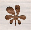 Stencil for Wall & Fashion Painting Template 6 in by 6 in.. 