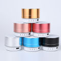 A10 bluetooth speaker aluminum alloy plug-in card mini small speaker outdoor portable wireless LED small steel cannon audio.