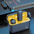 K6 New Wireless Lavalier Microphone Portable Audio Video Recording Mini Mic Live Broadcast Gaming Phone Mic for iPhone Android.