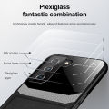 For Samsung Galaxy S21 FE 5G Case Plexiglass Back Protect Leather Cover S21FE 5G Silicone Shockproof Eye Protection Dermatoglyphics Protective Phone Cases Covers.