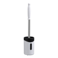 Toilet Brush Soft Non-Slip Cleaning Brush Wall Hanging Super Decontamination Bathroom Cleaning Tool White Durable. 
