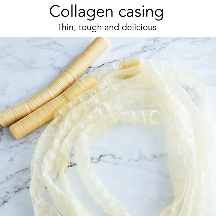 Edible%20Collagen%20Casing,%20Uniform%20Dried%20Sausage%20Casing%20for%20Home%20Kitchen%20-%20Image%206