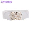 Retro Dress Belt Stylish Heart Buckle Elastic Belt for Women Perfect for Dresses Coats Parties Daily Wear Faux Leather Waistband Versatile Chic Accessory Practical Faux Leather Belt.